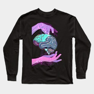 Handle With Care - Brain Long Sleeve T-Shirt